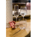 Red wine glass Bomond, gold, H22.5, D6.5-9 cm, 400ml