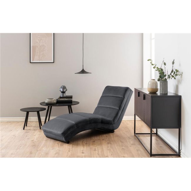 Chaise longue Slinky, grey, 60x170x82cmx78cm