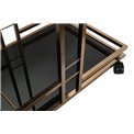 Serving trolley Manzor, black, 67x43x84cm