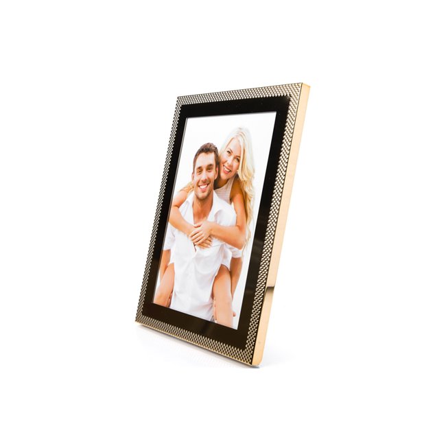 Photo frame Kaiva, steel, golden, 13x18cm