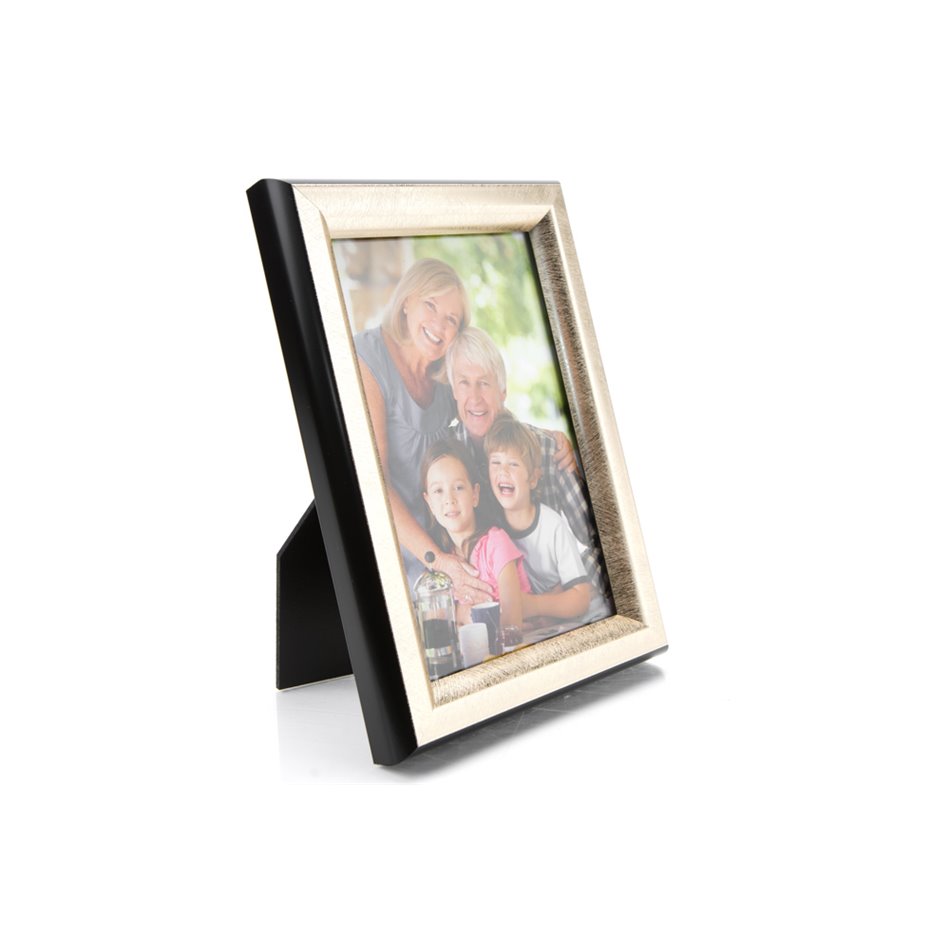 Photo frame Kallio, black/gold, 10x15cm