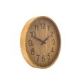 Wall clock Wood, natural/brown, D30x3cm