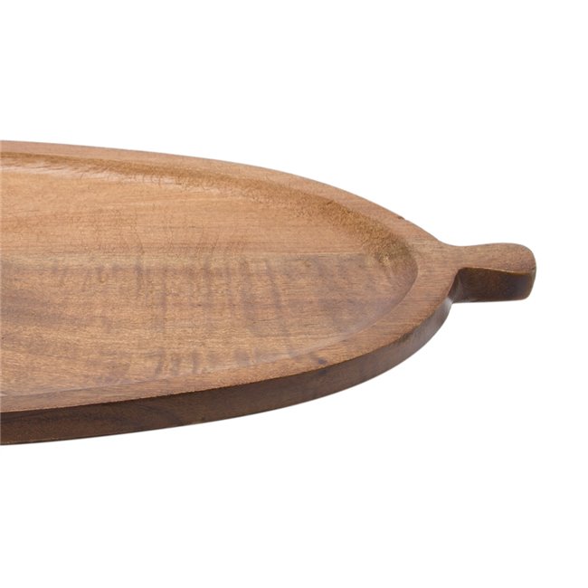 Acacia wood plate, 36x16x1.9cm