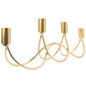 Candleholder Toledo, gold, 39x8x14cm