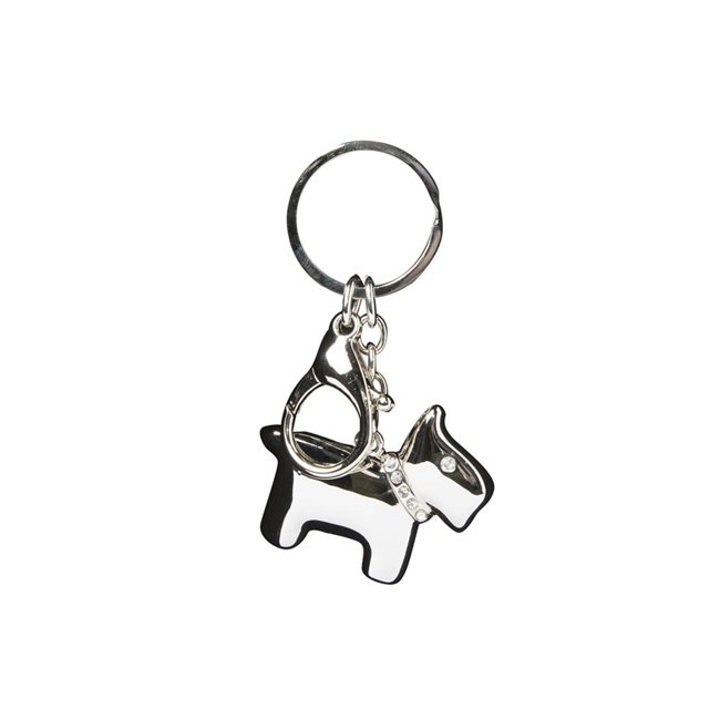 Keychain Dog, metal, W5xH5.5cm