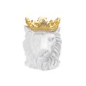 Plant pot White Lion, golden, H39.5x30.5x28.5cm 