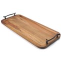 Acacia wood tray, 47x20x4cm