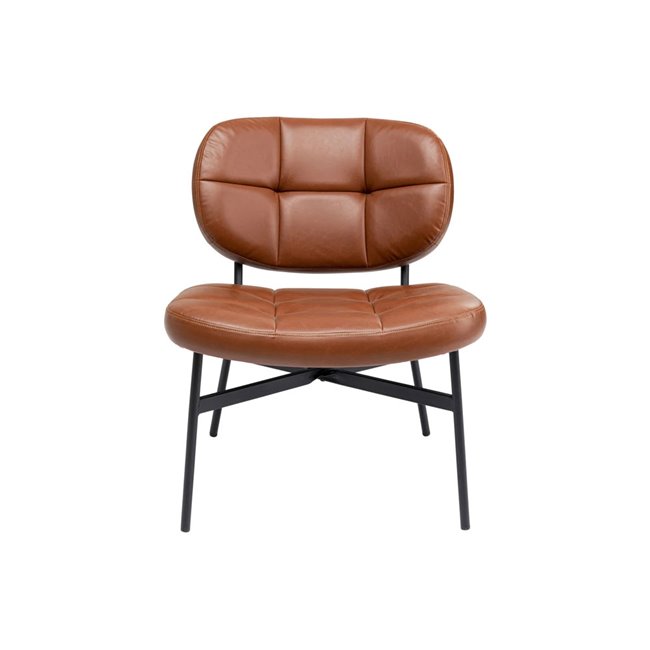 Armchair Enzo, brown, 75x62x70cm, seat h-43cm