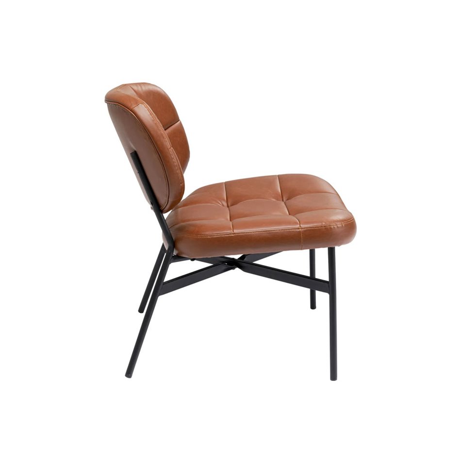 Armchair Enzo, brown, 75x62x70cm, seat h-43cm