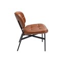 Armchair Enzo, brown, 75x62x70cm, seat h-43cm