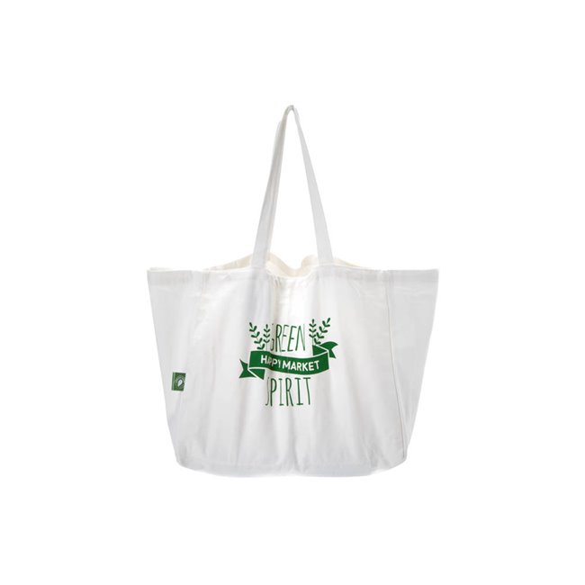 Canvas bag with multiple pockets, 40x29.5x21cm