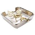 Napkin tray we/leaf handle Baga, 19x19x5cm