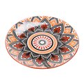 Plate Mandala, orange, D19cm