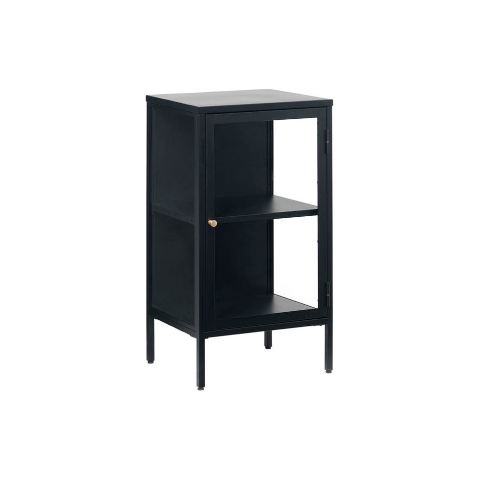 Metal sideboard Carmel 1 section, black , H85x46x41cm