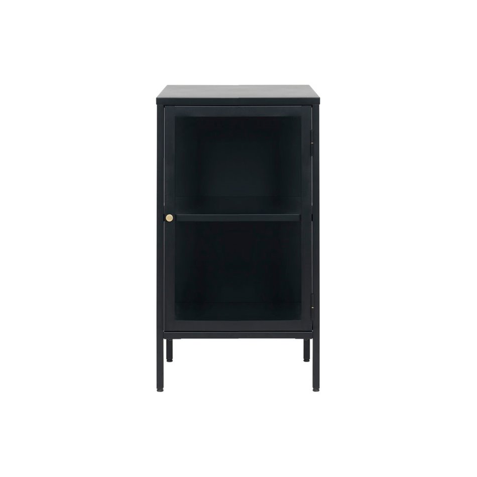 Metal sideboard Carmel 1 section, black , H85x46x41cm