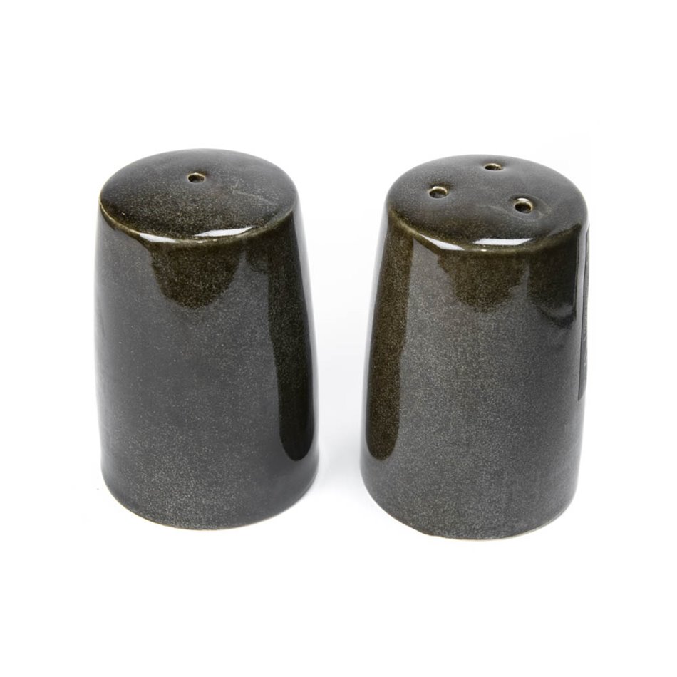 Two colored salt/pepper shaker, 6x8.5x6cm