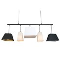 Pendant lamp Vesta, E27 5x40W, H55-145x140x31cm