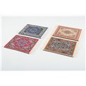 Coaster Carpet, set of 4, 13x9cm