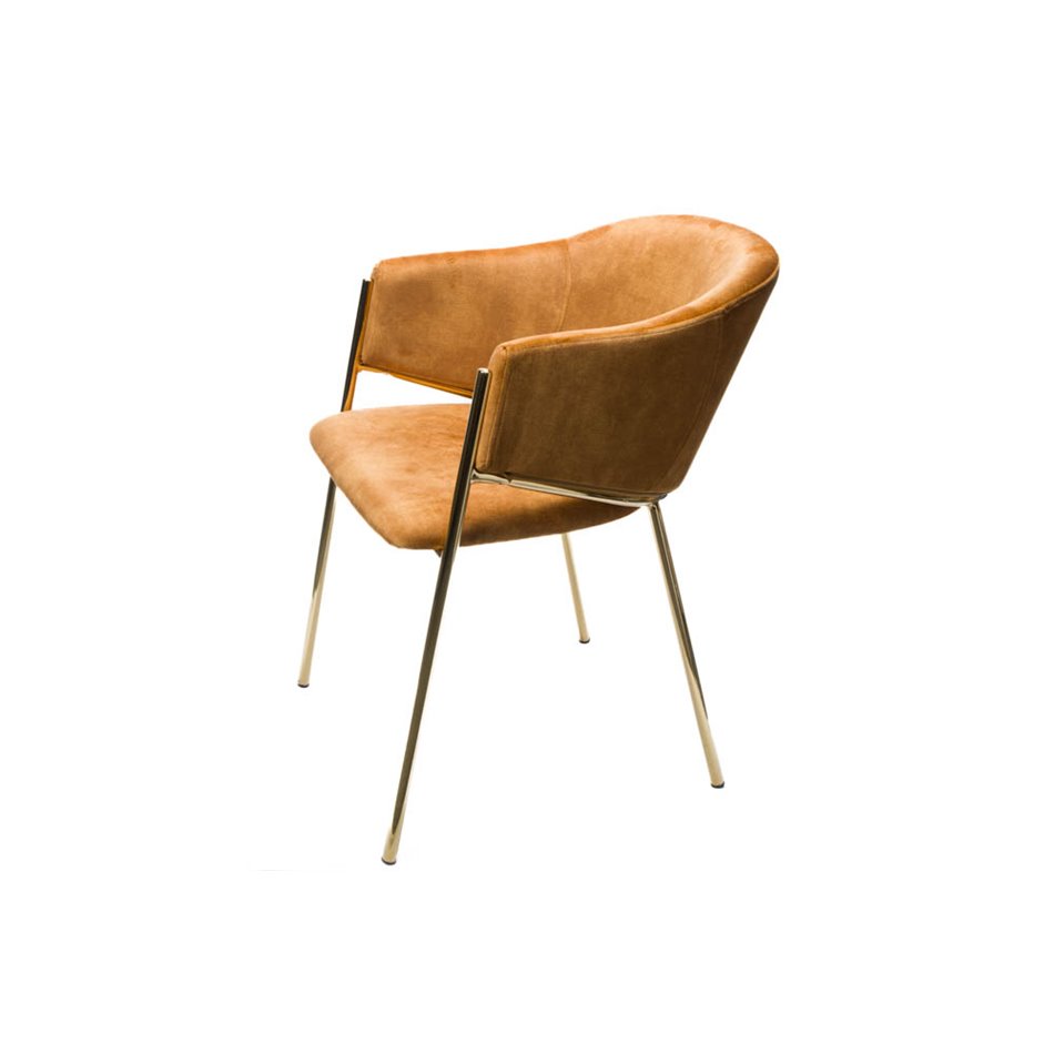 Dining chair Undine 211, velvet, 60x51x79, seat height 47cm