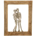 Wall decor Paar, mango wood, 31x5x24cm