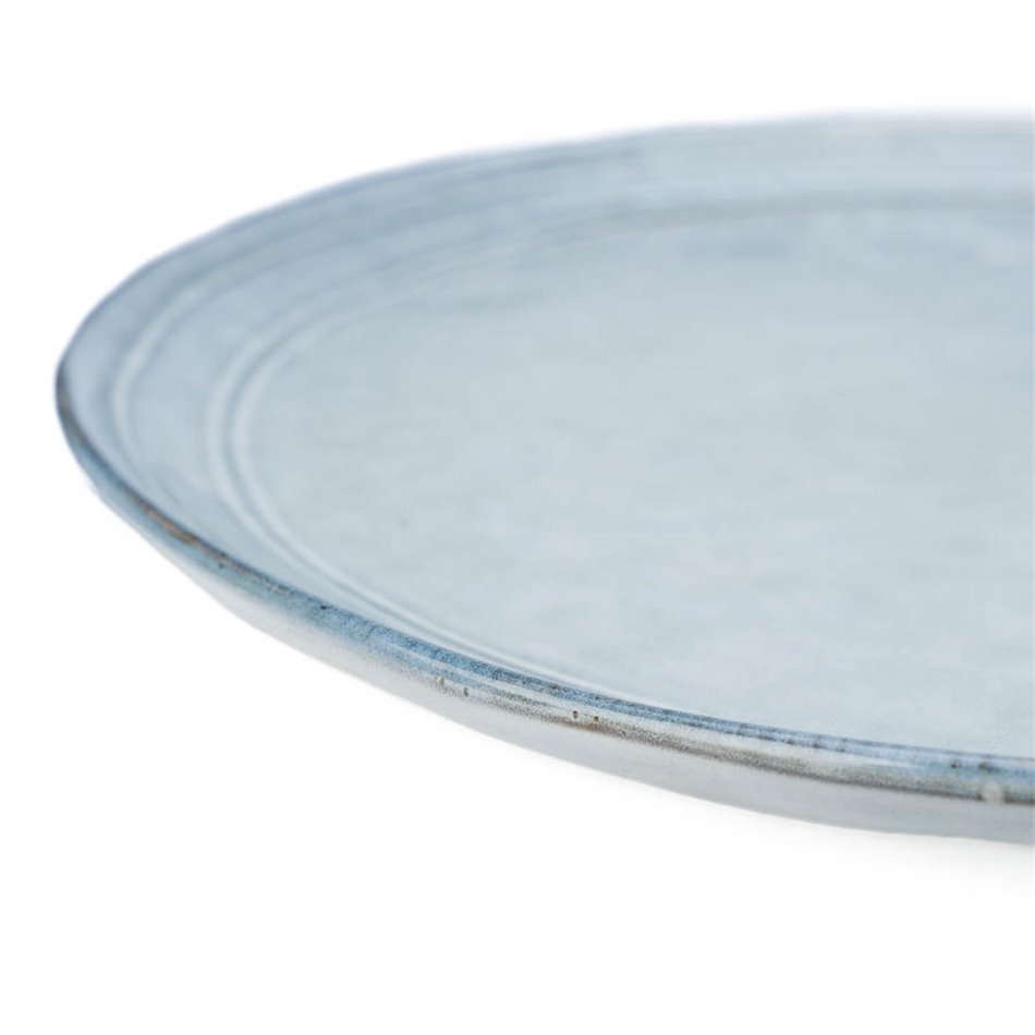 Dinner plate Flower blue, H10cm, D27.5cm