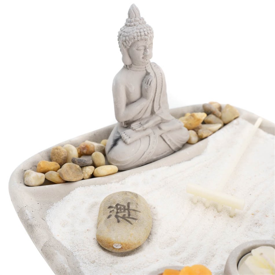 Deco Zen Garden, H12cm, D23cm