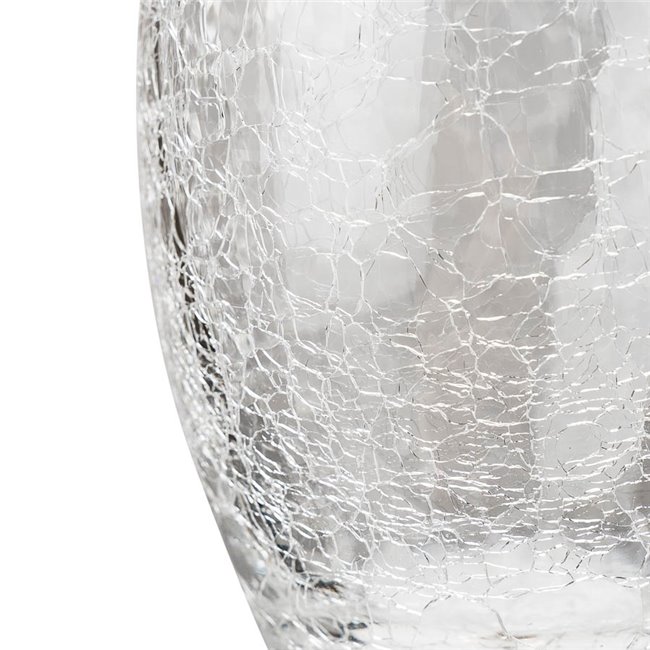 Vase Crack bump, glass, H23cm, D13cm