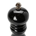 Salt/pepper mill, wooden, black, H15.5cm, D4.5cm