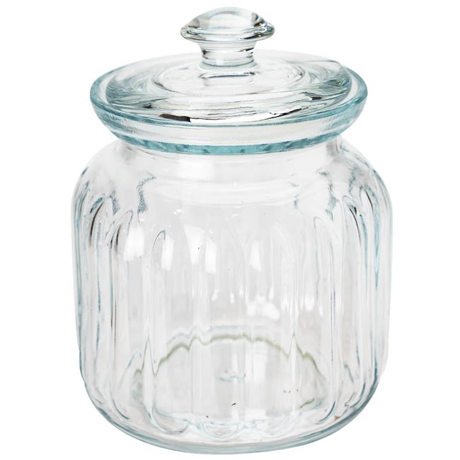 Glass jar Viva, 0.9 L, H15.5cm, D12cm