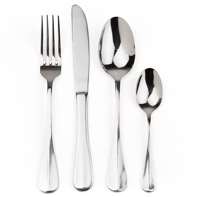 Cutlery set  Inox Baguette, 24 pcs, H24x15x6.5cm