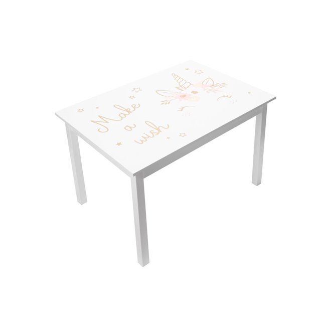 Table Print Fille, MDF, H48x77x55cm