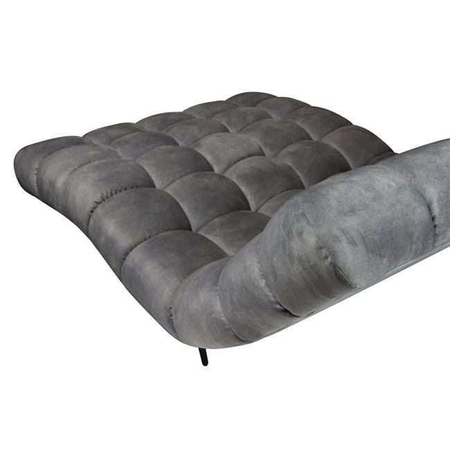 Day sofa Wedelphi, grey, H91x120x166cm seat h. - 38cm