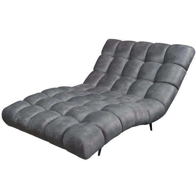 Day sofa Wedelphi, grey, H91x120x166cm seat h. - 38cm