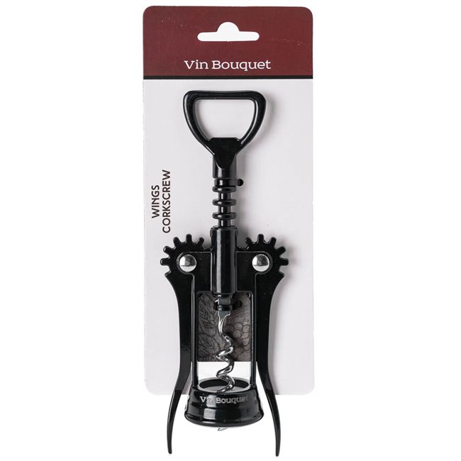 Corkscrew Wings, black, 19cm