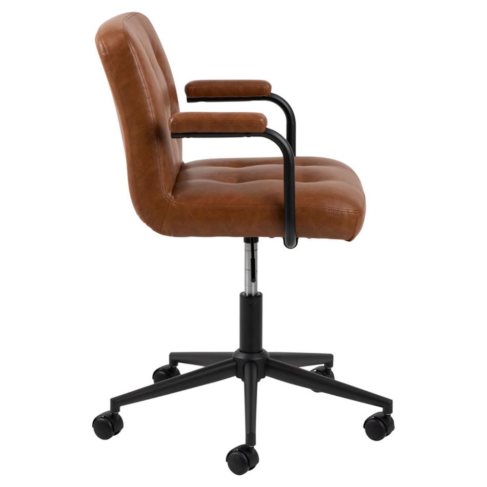 Office chair Acos, brown, 47-57x47x88.5cm