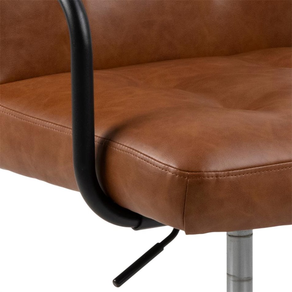 Office chair Acos, brown, 47-57x47x88.5cm