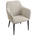 Armchair Sabara, taupe, H82x65x67cm, seat H48cm