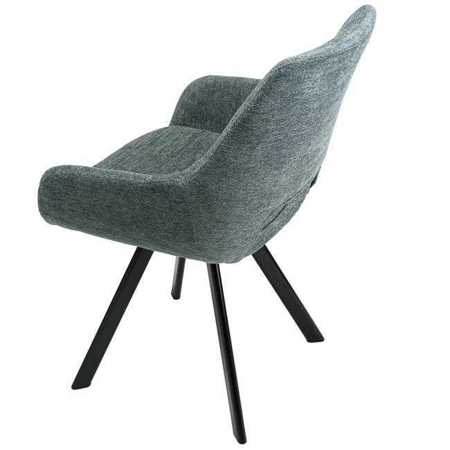 Chair Sandersdorf, grey, H85x61x58.8cm, seat.H48cm