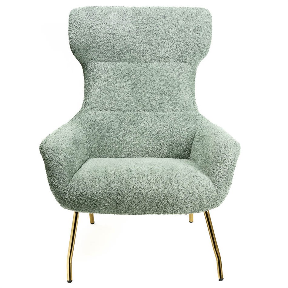 Armchair Sanday, olive green, H103x92x82cm