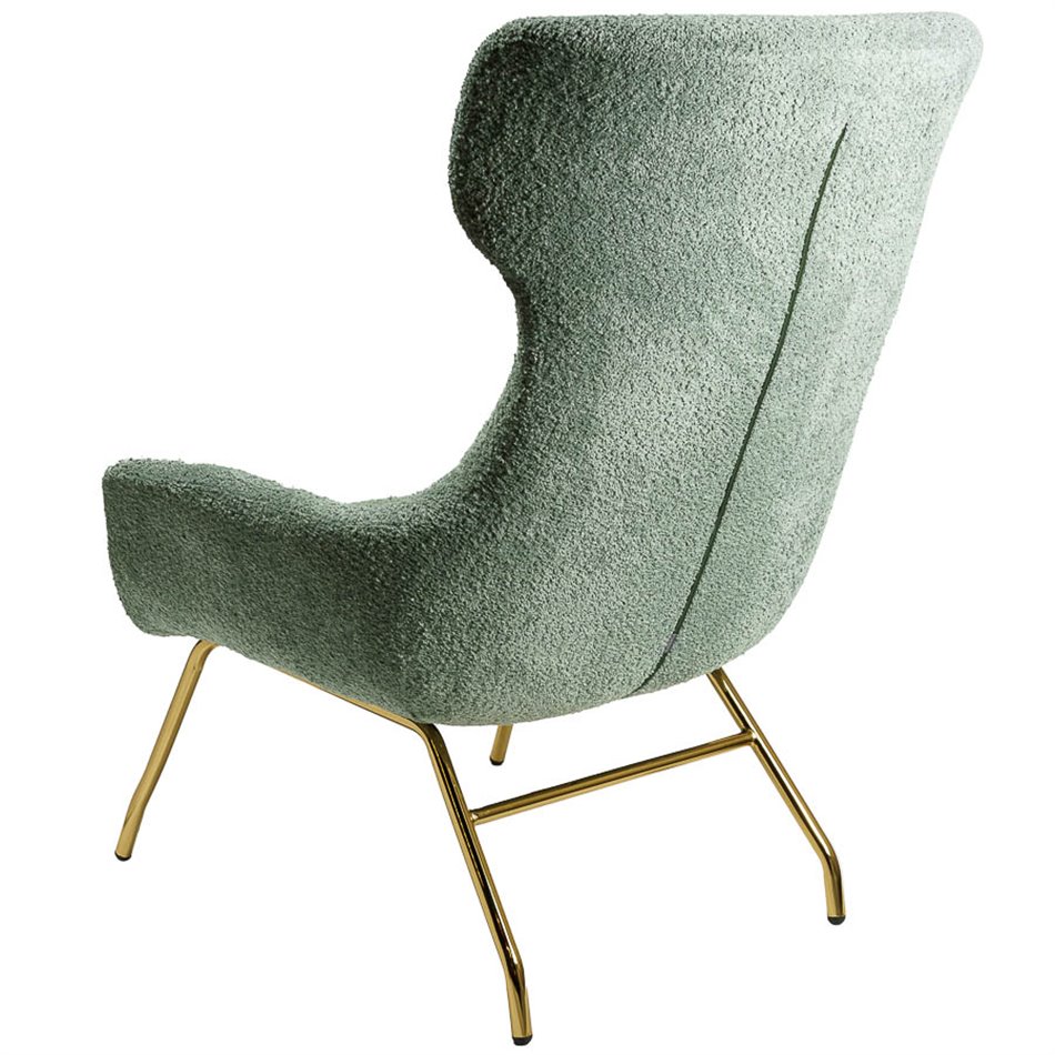 Armchair Sanday, olive green, H103x92x82cm