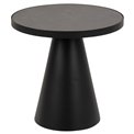 Coffee table Asoli, matt black, H45xD45,7cm