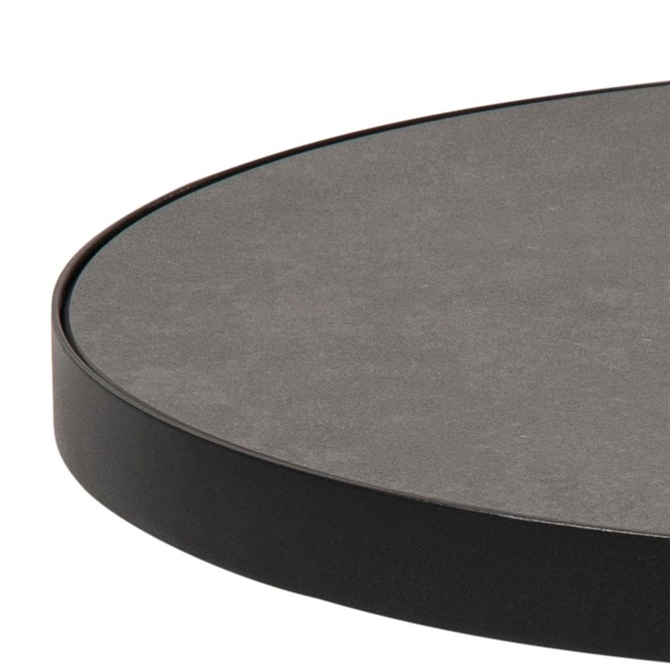 Coffee table Asoli, matt black, H45xD45,7cm