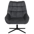 Resting chair Paris, dark grey, H88x73x82cm