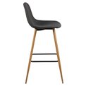 Bar stool Awilma, set of 2 pcs, grey, H101x46.6x51cm