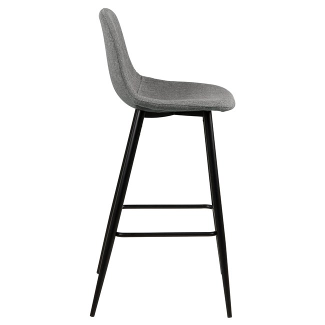 Bar stool Awilma, set of 2 pcs, grey, H101x46.6x51cm