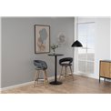 Dining chair Agrace, set of 2 pcs, dark grey, H88.5x55x46cm