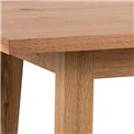 Bar table Achara, oak veneer, H105x117x58cm