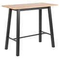 Bar table Achara, oak veneer, H105x117x58cm