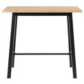 Bar table Achara, oak veneer, H105x117x58cm