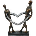 Скульптура Connected poly, bronze finish, 31X26X13cm